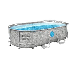 Bestway Piscine encadrée hors sol ovale Hydrium 610x360x120 cm