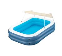 Bestway Piscine familiale gonflable Summer Bliss ombragée avec parasol 254 x 178 x 140 cm