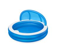 Bestway Piscine Gonflable 2 Chambres Parasol 241x241x140 cm +6 Ans Jardin 543