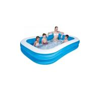 Piscine Gonflable Rectangulaire De Luxe Bleue - BESTWAY - 211x132x46cm - Pour Enfant à partir de 6 ans