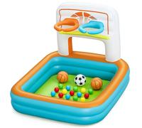 Bestway Piscine Gonflable Enfant Jeux Panier avec Balles 120x107x84 cm +2 Ans