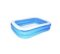 Bestway - Piscine gonflable enfant pataugeoire bleue, 201 x 150 x 51 cm