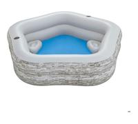 Bestway Piscine Gonflable Familiale 213x206x53 cm +6 Ans Jardin 54423
