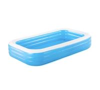 Bestway - Piscine gonflable familiale bleue rectangulaire 305 x 183 x 56 cm