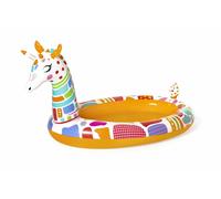 Bestway Piscine Gonflable Girafe 266x157x127Cm 220L Avec Arroseur Pour Enfants