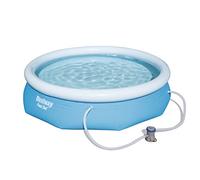 Bestway - Piscine gonflable hors sol ronde Fast Set diamètre 305 cm hauteur 76 cm avec pompe de filtration