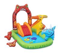 Bestway Piscine Gonflable Parc de Jeux Dinosaure 241x140x137 cm +3-6 Ans Jard