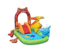 Bestway Piscine Gonflable Parc de Jeux Dinosaure 241x140x137 cm +3-6 Ans Jardin 53160