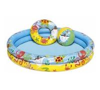Bestway Piscine gonflable pataugeoire 122x20cm avec bouée - Diamètre 46cm et ballon 27 cm G