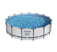 Bestway Piscine hors sol tubulaire Steel Pro Max™ 457×107 cm Ronde – pompe, échelle, bâche