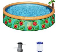 Piscine autoportée ronde Bestway Fast Set Paradise Palms - Ø 457 x H 84 cm