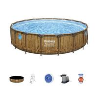 Bestway 56977 piscine hors sol Rond 23062 L Marron