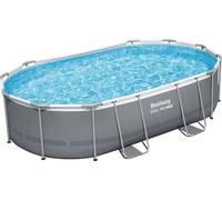 Bestway Piscine Ovale Steel Pro MAX™ 488 x 305 x 107 cm - Pompe de Filtration Incluse - 1 pcs