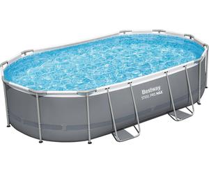 Bestway Piscine Ovale Steel Pro MAX™ 488 x 305 x 107 cm - Pompe de Filtration Incluse - 1 pcs