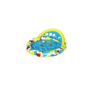 Bestway Piscine pataugeoire gonflable avec jeu d'adresse auvent Splash & Learn 120x117x46cm Multicolore G