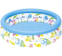 BESTWAY Piscine Pour Enfants 3 Anneaux 102x25 Cm Corail 2+ Motif Poissons
