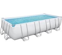 Bestway Piscine Power Steel™ 549 x 274 x 122 cm - Ensemble Complet + Filtre à Sable | Gris Clair - 1 kit