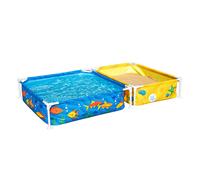 Bestway Piscine Rigide Enfant Avec Bac à Sable 213x122x30,5 cm +2 ans Jardin