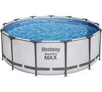 Bestway Piscine Steel Pro MAX™ Ø 396 x 122 cm - Ensemble Complet + Filtre à Cartouche - 1 kit