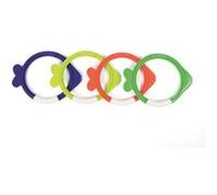 Bestway Jouet de piscine Lil' Fish Poisson de plongé 4 anneaux couleurs vives PVC résistant