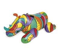 Bestway Bouée gonflable Pop Rhino 198 x 117 x 84 cm – grande surface multicolore