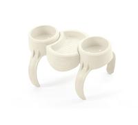 Bestway Porte-gobelets pour spa gonflable, 2 emplacements + plateau, blanc, 26,5 x 13,5 x 23 cm