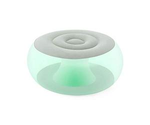BESTWAY Pouf gonflable rond avec LED multicolore 82 x 82 x 41 cm