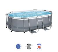 Bestway Power Steel™ 10' x 6'7" x 33"/3.05m x 2.00m x 84cm Oval Pool Set