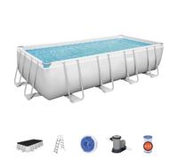 Piscine tubulaire rectangle Power Steel 5.49 x 2.74 x H.1.22m - Filtre à cartouche