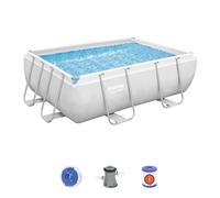 Bestway Power Steel™ 9'3" x 6'5" x 33"/2.82m x 1.96m x 84cm Rectangular Pool Set