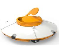 Bestway Robot Piscine Autonome Frisbee Bleu - Nettoyage Fond Plat - 5x3m Max