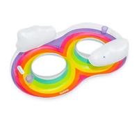 Bestway Roue Gonflable avec Poignées et Dossier 186 x 116 cm pour Plage et Piscine