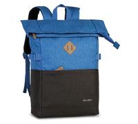 Bestway Sac à dos rolltop « Campus Style » unisexe avec compartiment pour ordinateur portable de 15,6" et volume de 19 l - 50/60 x 32 x 17 cm, léger 580 g, bretelles rembourrées - Idéal pour l'école