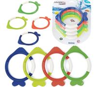 Bestway Set d'anneaux de plongée "Dive Fish" 4 pièces ; 26009