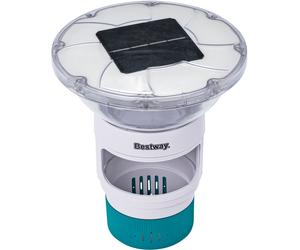 BESTWAY SolarGlow Diffuseur de produits chimiques avec lumiere LED 4 couleurs 58943