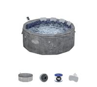 Bestway - Spa Gonflable Carrara Smart AirJet Efficacité énergétique avec Application de contrôle 4 à 6 Personnes - 170 cm x 170 cm x 65 cm - Gris