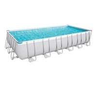 Bestway Stahlrahmenpool-Set Puissance Steel 732 CM X 366 132 CM Rectangulaire
