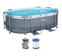 Bestway Steel Pro Max Above Ground Pool Kit - 305cm x 200cm x 84cm - Grey
