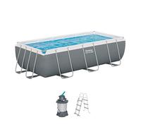 Bestway Kit piscine hors-sol Steel Pro Max 404 x 201 x 100 cm Gris