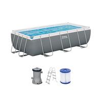 Bestway Steel Pro Max Kit Piscine Hors Sol - 404 cm x 201 cm x 100 cm - Gris