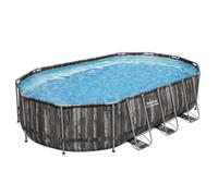 Piscine Bestway tubulaire ovale Steel Pro Max - 610 x 366 x H 122 cm (Filtre à cartouche)
