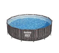 Bestway® Steel Pro Max™ Piscine de Rechange sans Accessoires Ø 427 x 107 cm Aspect Bois (chêne tourbière) Rond