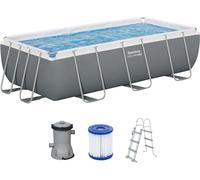 Bestway Piscine hors sol tubulaire Steel Pro Max™ 404×201×100 cm Rectangulaire (filtre, échelle)