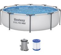 BESTWAY Steel Pro Max Piscine hors sol ronde, 305 x 76 cm, avec pompe 56408