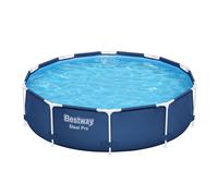 Bestway® Steel Pro™ Piscine à cadre sans pompe Ø 305 x 76 cm, bleu foncé, ronde