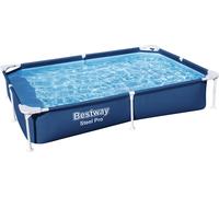 Bestway® Steel Pro™ Piscine à cadre sans pompe 221 x 150 x 43 cm, bleu foncé, rectangulaire