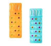 Bestway Summer Colors Matelas de piscine flottant bleu clair avec coussin