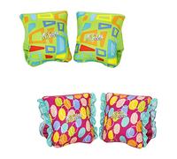 Bestway Swim Safe ABC - 1 Paire de Brassards Gonflables Tissu Aquastar m/L - Couleur Aléatoire