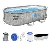 Bestway Swimmingpool Set Quick-Up Pool Ovale Power Steel 427 x 250 x 100 cm