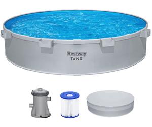 BESTWAY Tanx Kit tout-en-un piscine hors sol ronde 305 x 61 cm, avec pompe 561RW